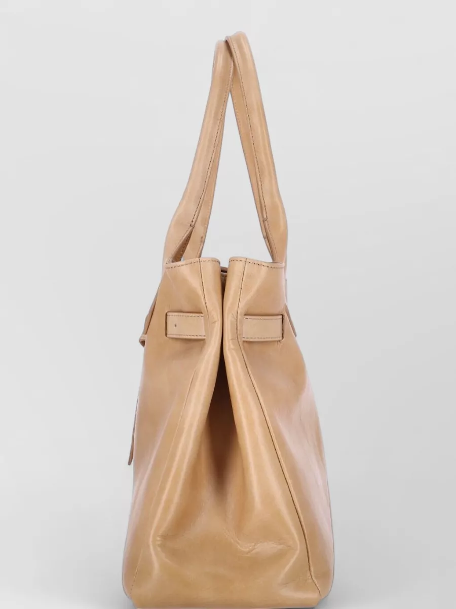 Ballantyne Tote Bag Top Handles Adjustable Strap Buckle