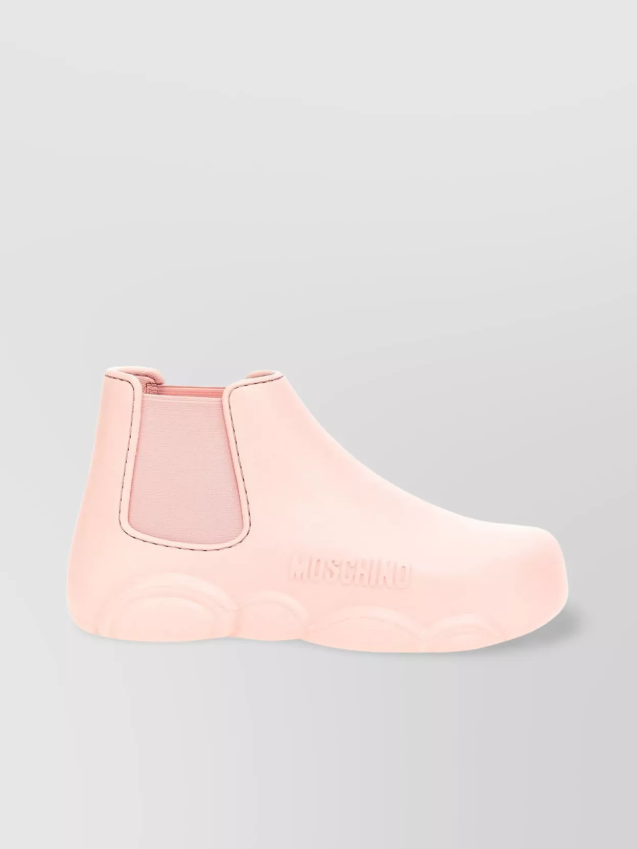 Shop Moschino Ankle Boots Stretchy Round Toe