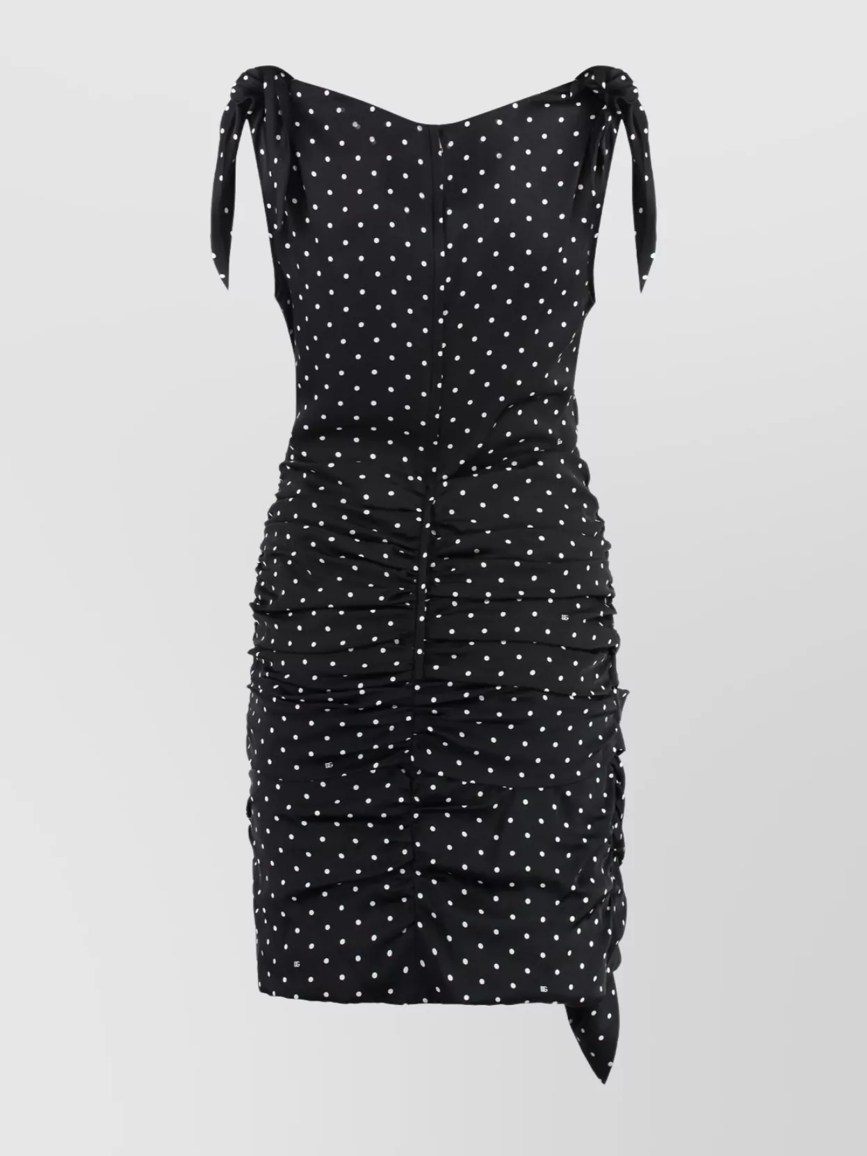 Dolce&Gabbana Polka-Dot Print Silk Mini Dress