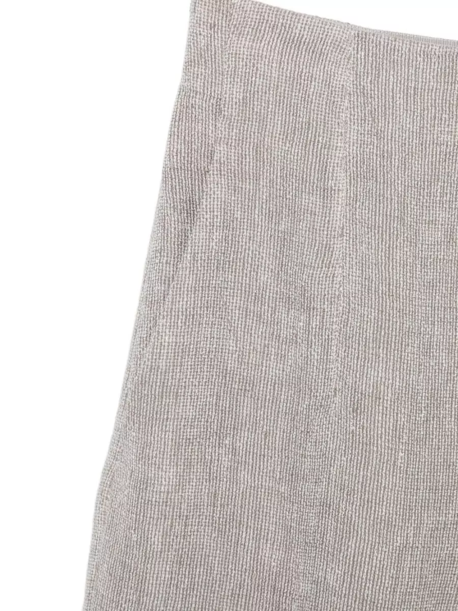 Emporio Armani Linen Wide-Leg Trousers