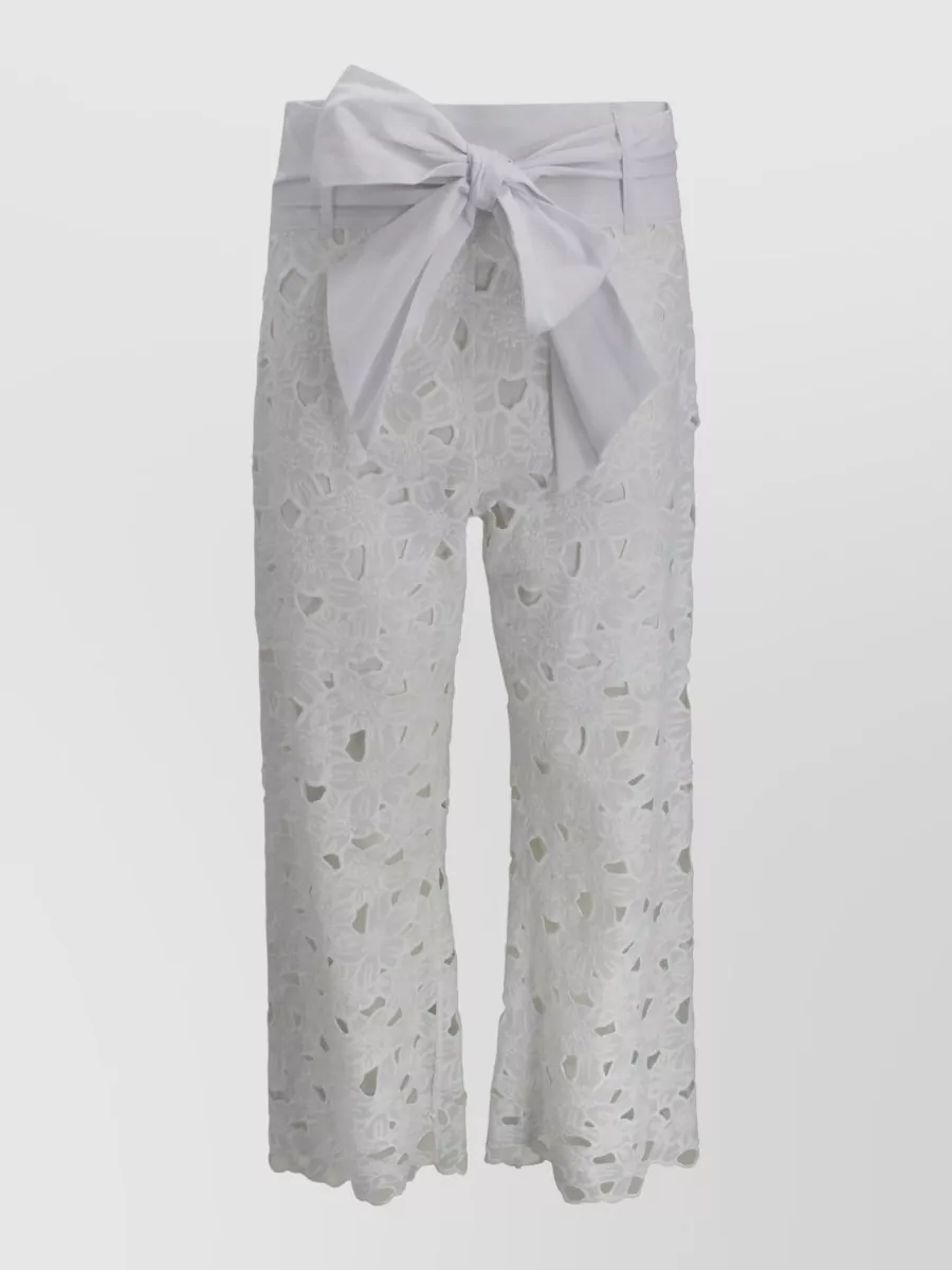 D.exterior Cotton High-Rise Belted Tailored Shorts