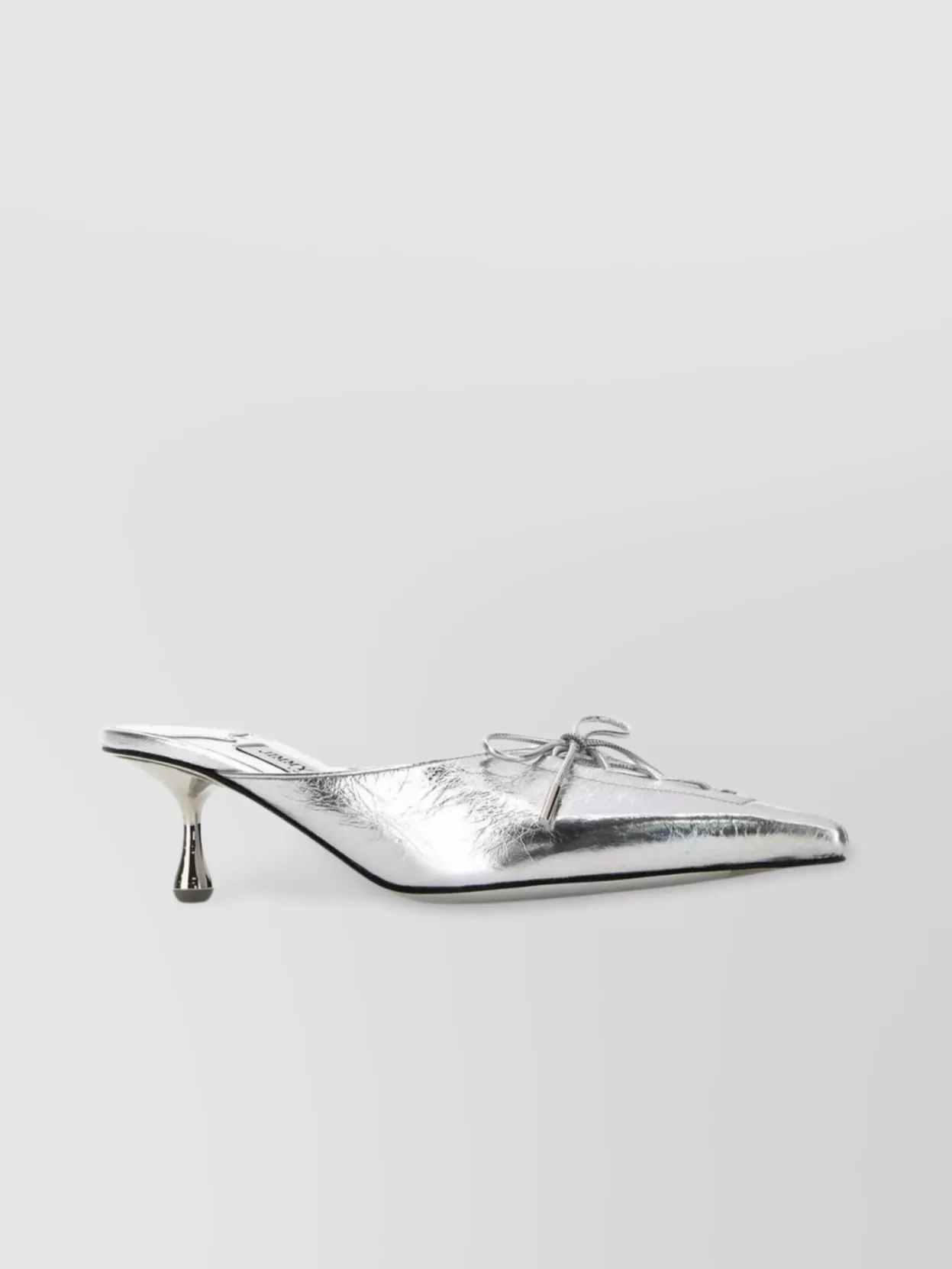 Jimmy Choo Leather Mules Scarlett Toe Kitten Heel