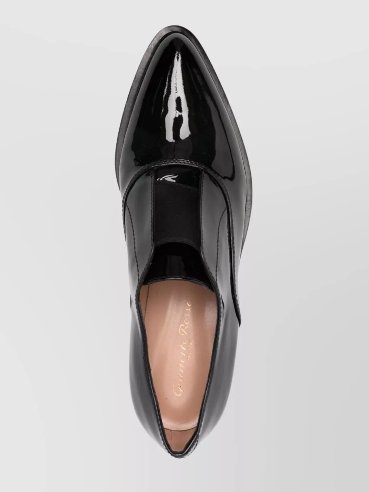Gianvito Rossi Patent Leather Lace-Up Shoes With Low Block Heel