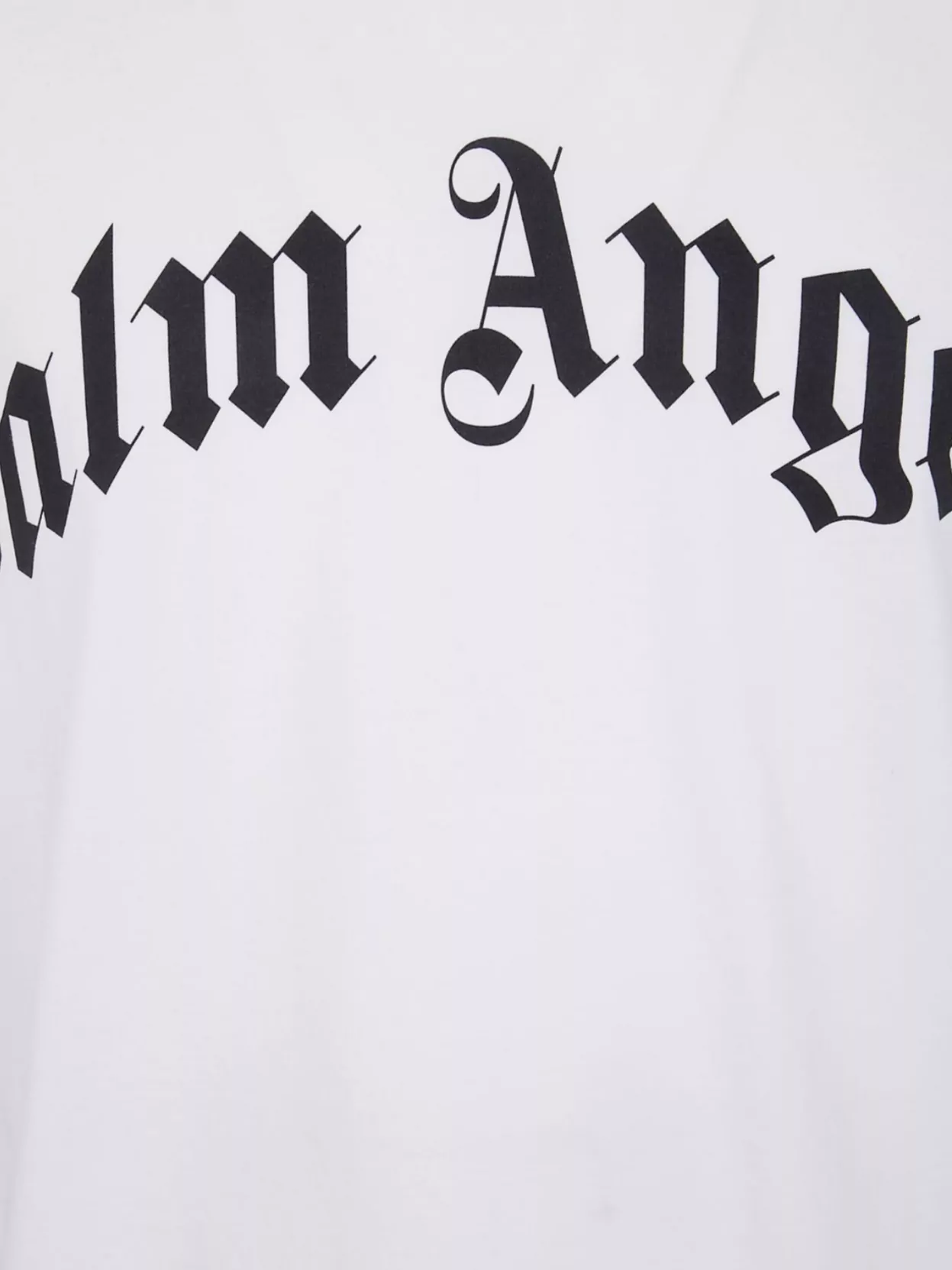 Palm Angels Regular Logo T-shirt Short Sleeves In White