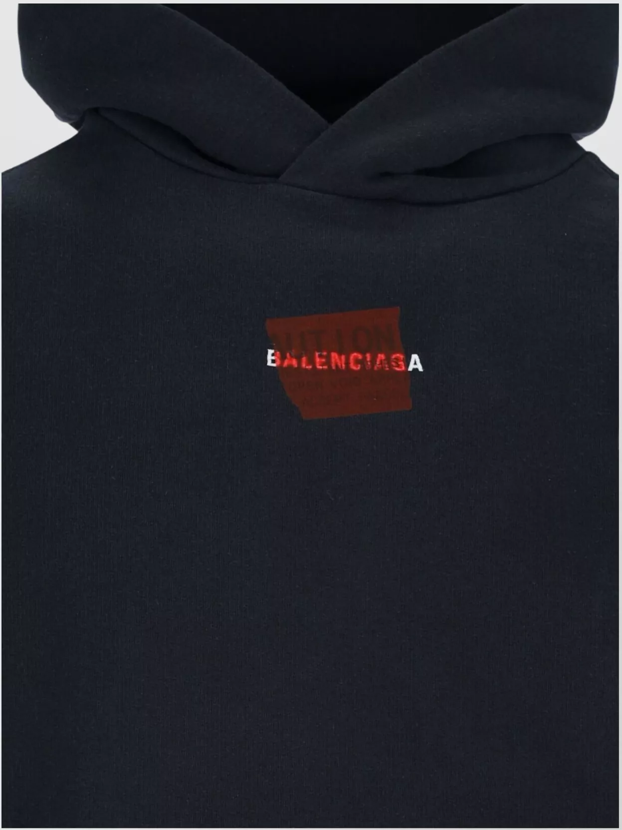 Balenciaga Hooded Sweatshirt Kangaroo Pocket