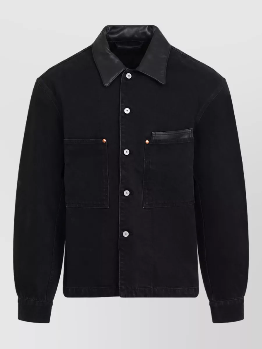 Lemaire cotton oversized single breasted coat