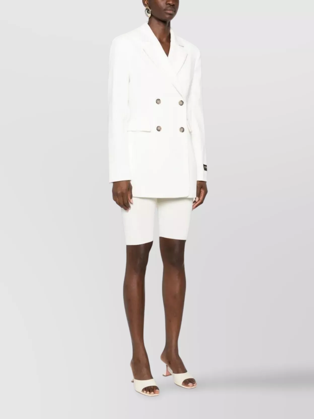 Ermanno Firenze Double-Breasted Jacket Notched Lapels