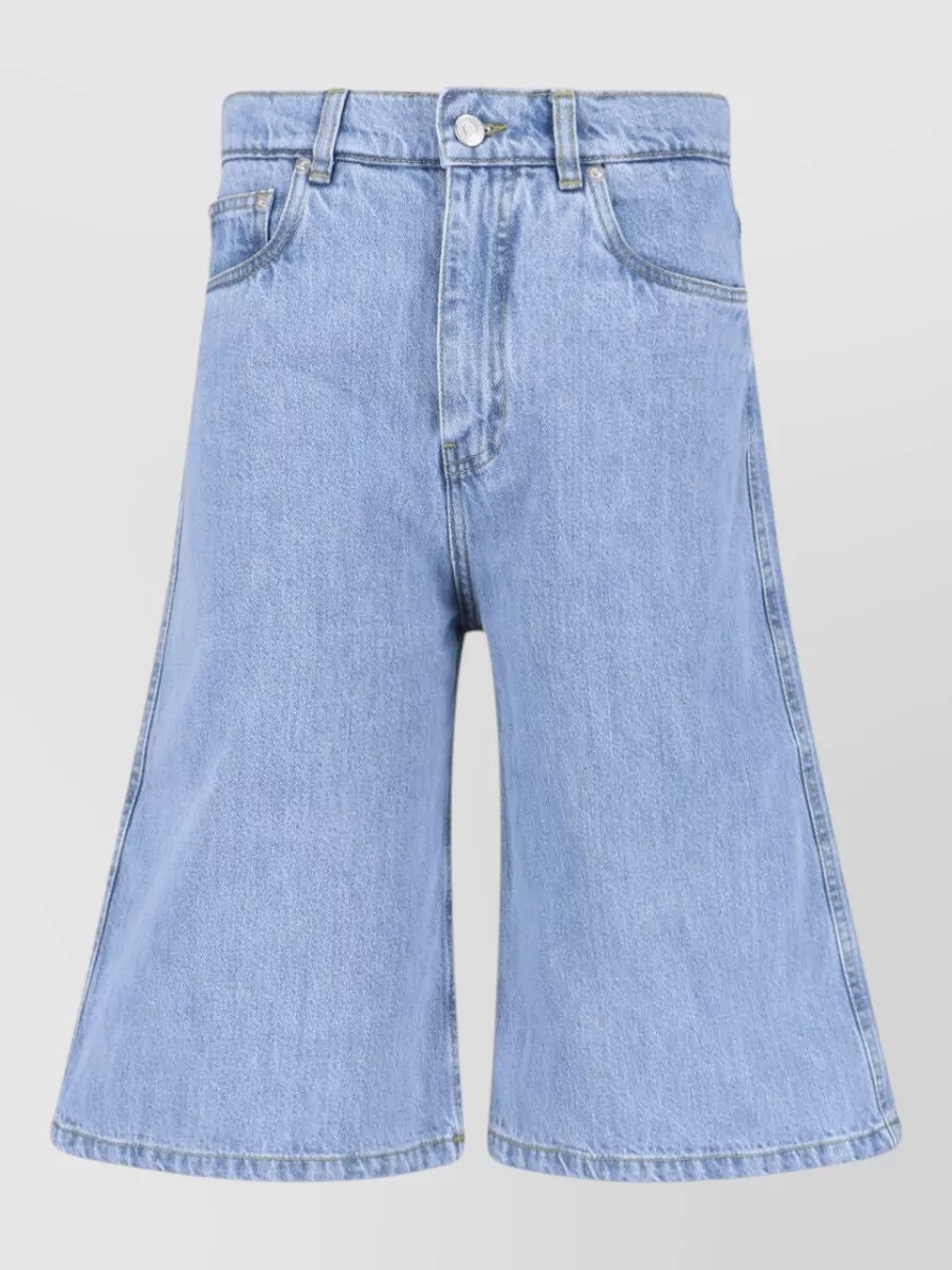 Coperni denim straight-leg bermuda shorts