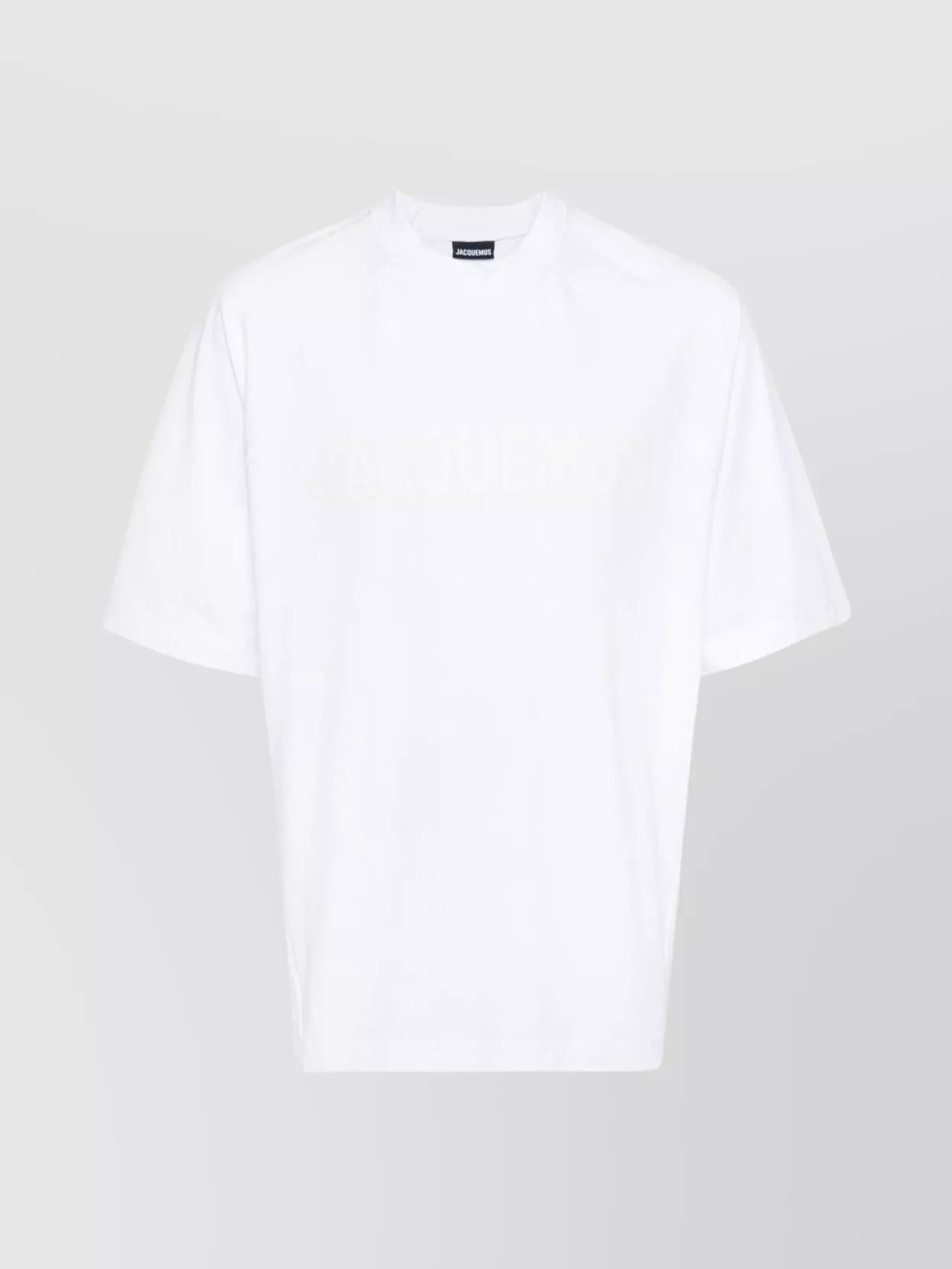 Shop Jacquemus Crew Neck Stretch-cotton T-shirt