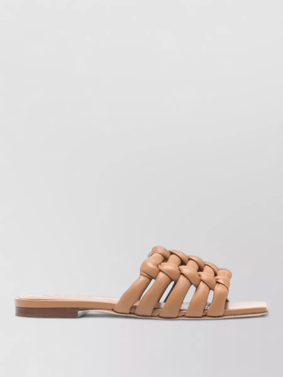 Tod's Leather Woven Sandals