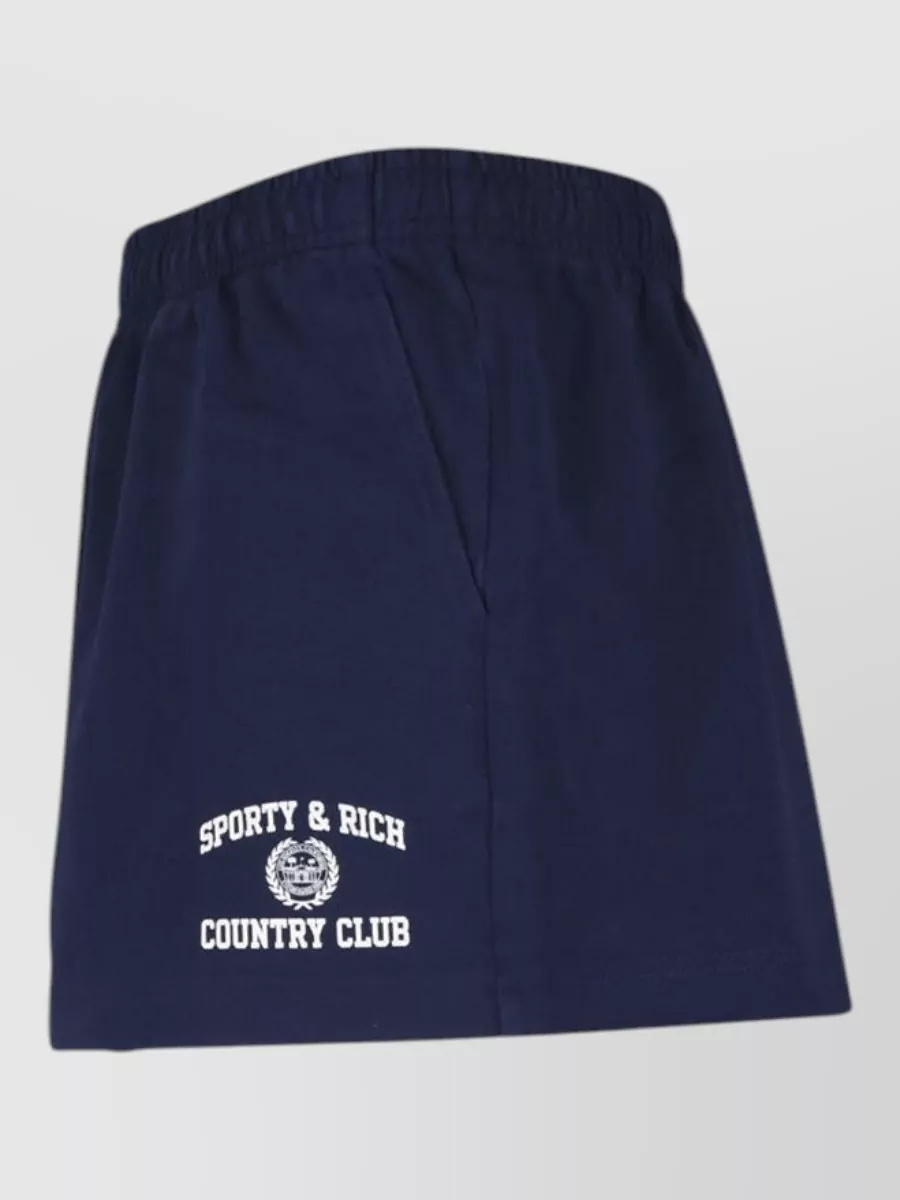 Sporty & Rich Straight Knee-Length Shorts