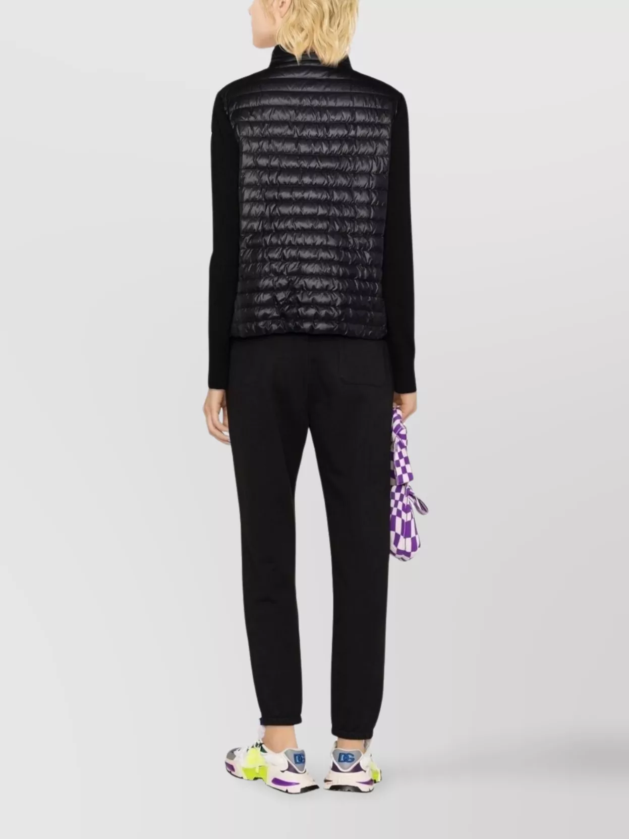 Moncler Padded Ribbed High-Neck Cardigan Jacket