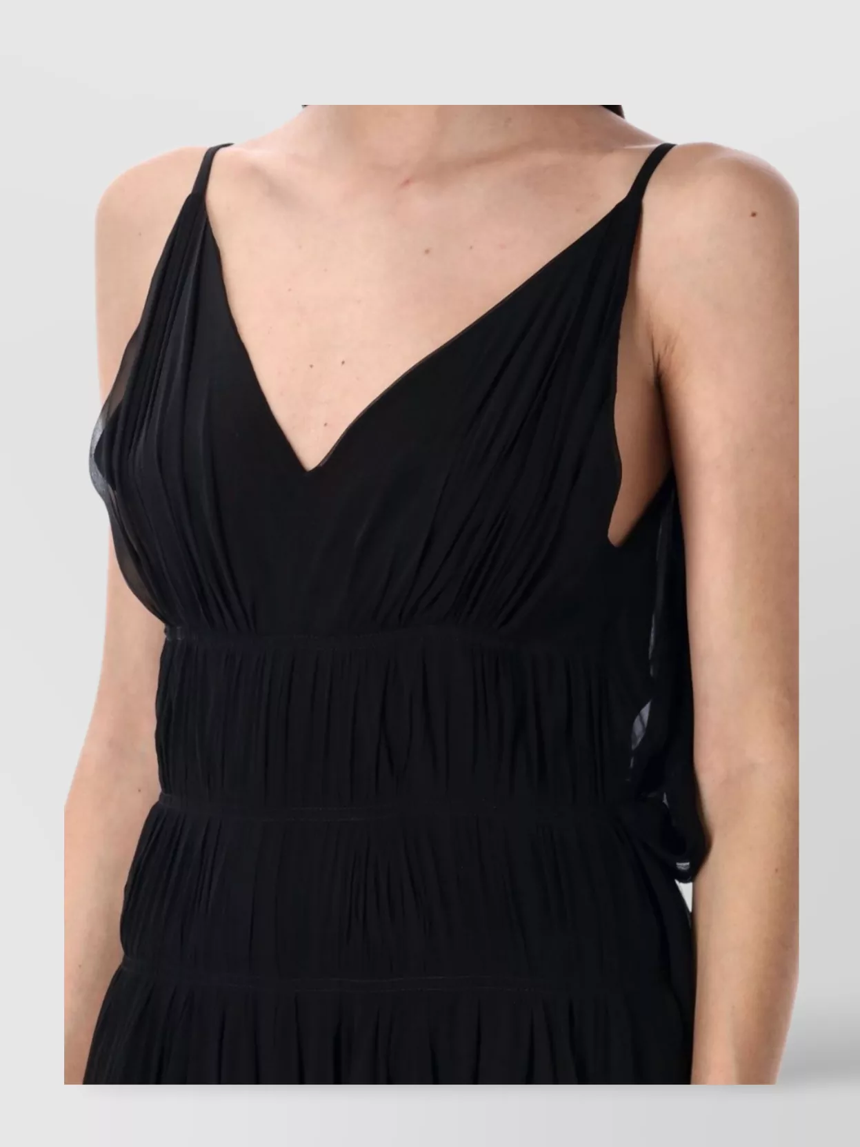 Alberta Ferretti Asymmetric Chiffon High-Low Dress