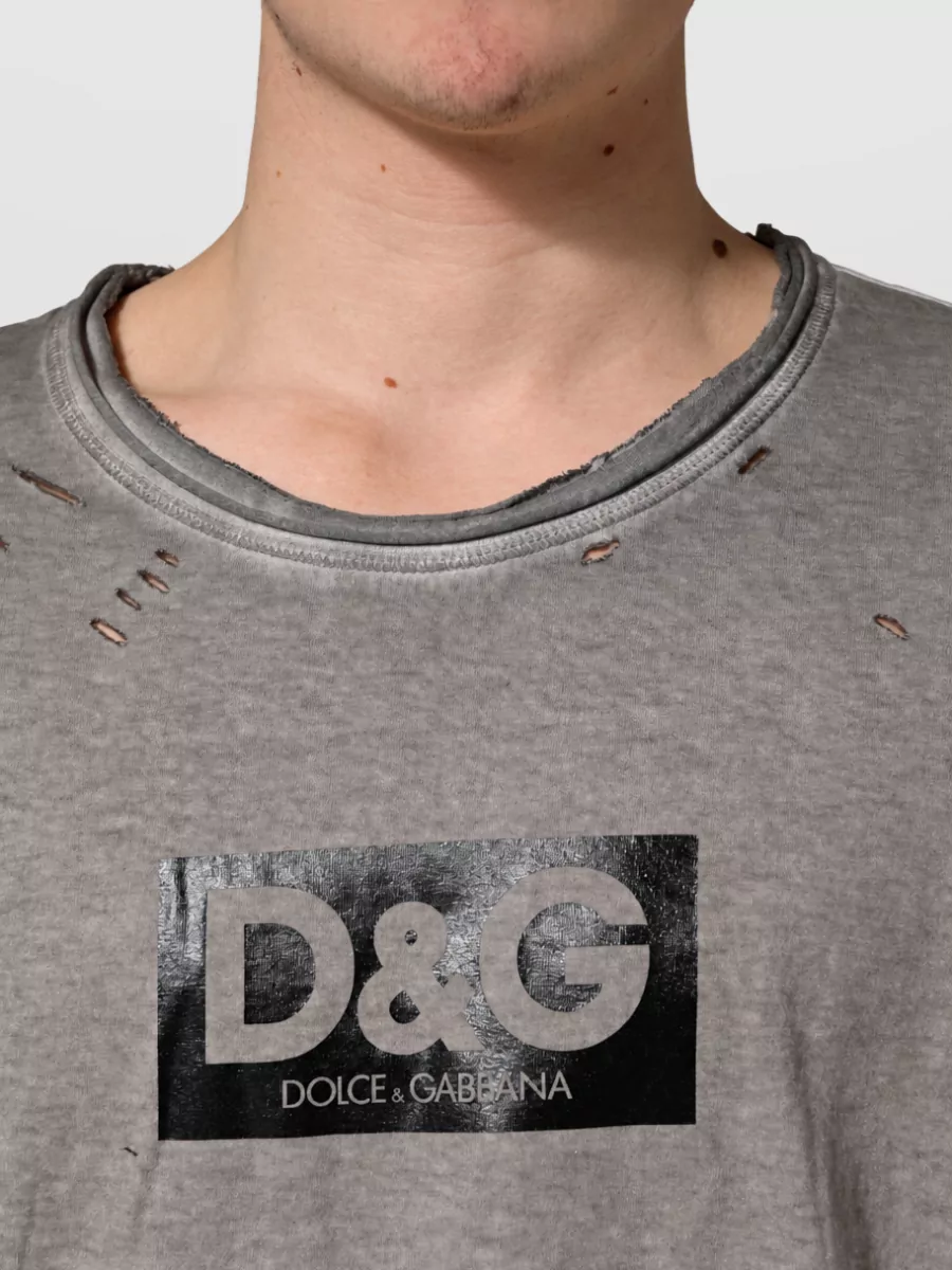 Dolce&Gabbana Logo Print Cotton T-Shirt