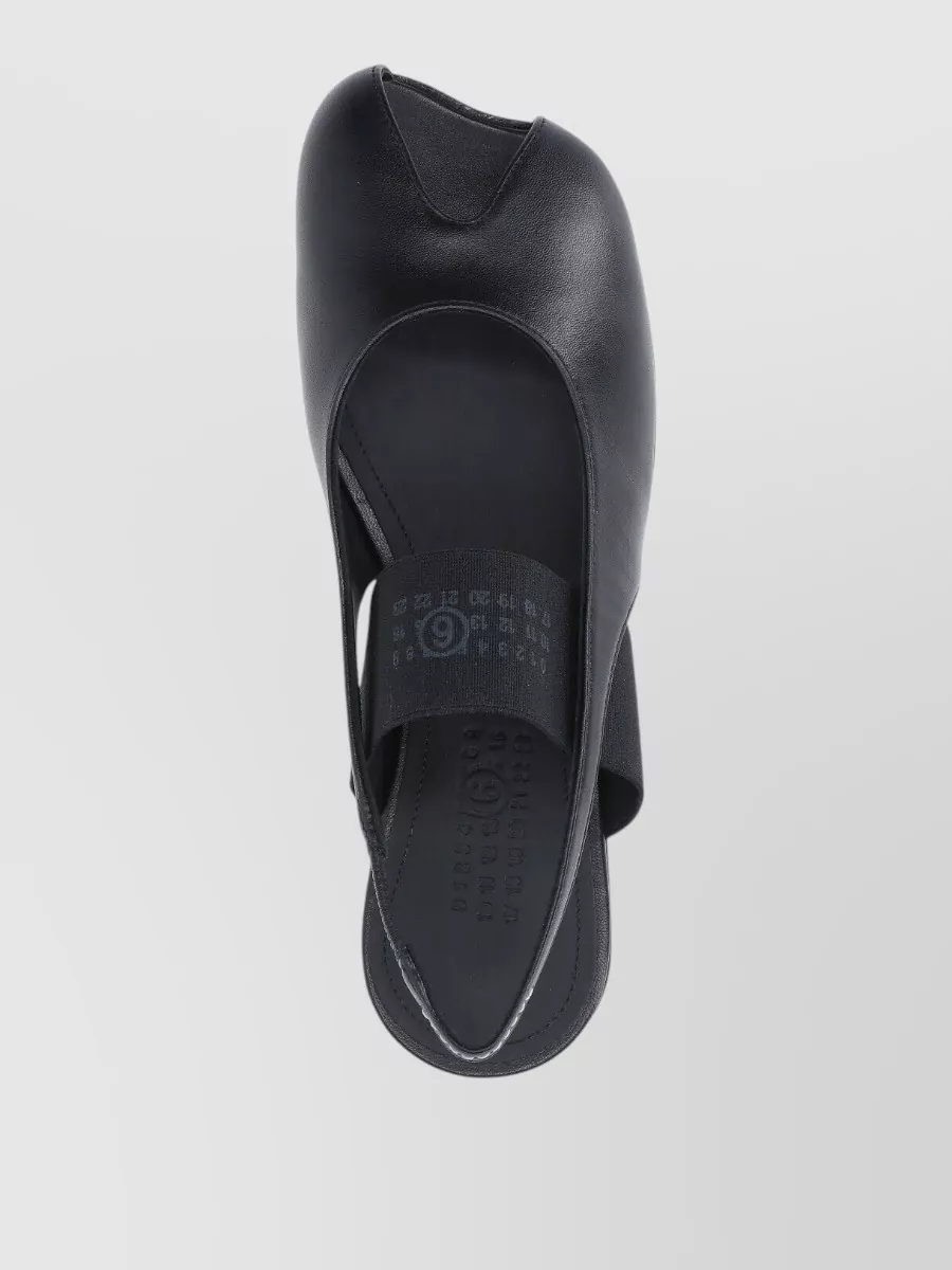 Mm6 Maison Margiela Leather Open-Toe Slingback Sandals