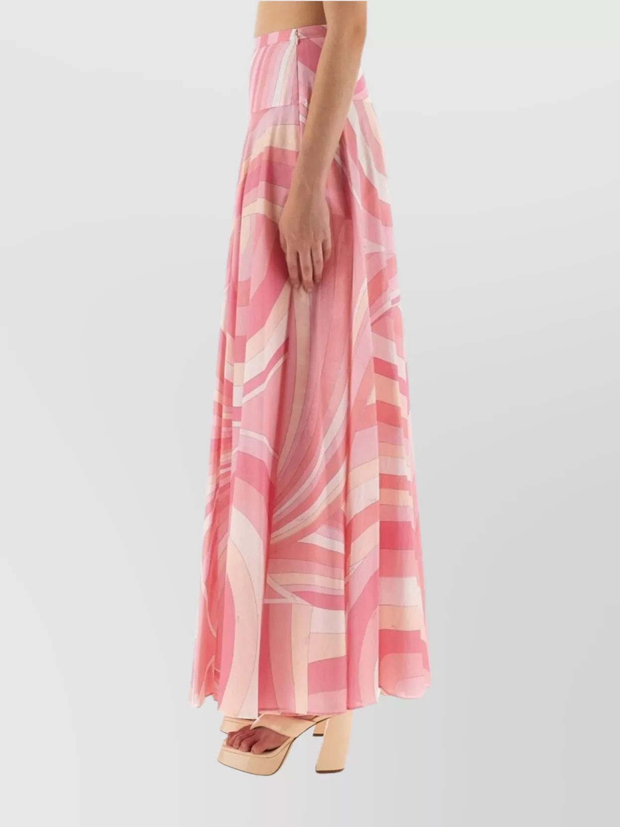 Pucci Flowing Geometric High Waist Maxi Skirt