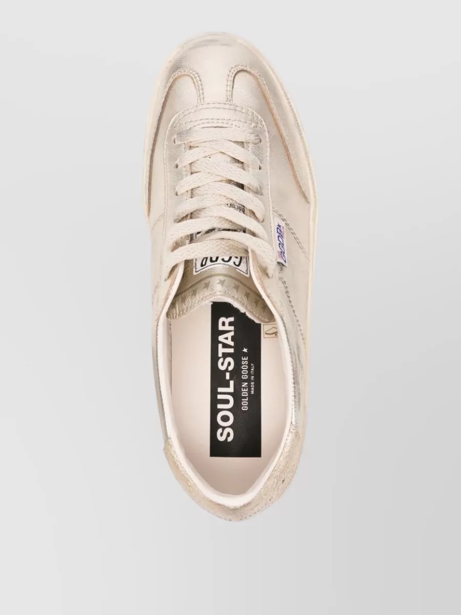Golden Goose Soul Star Low Top Metallic Sneakers