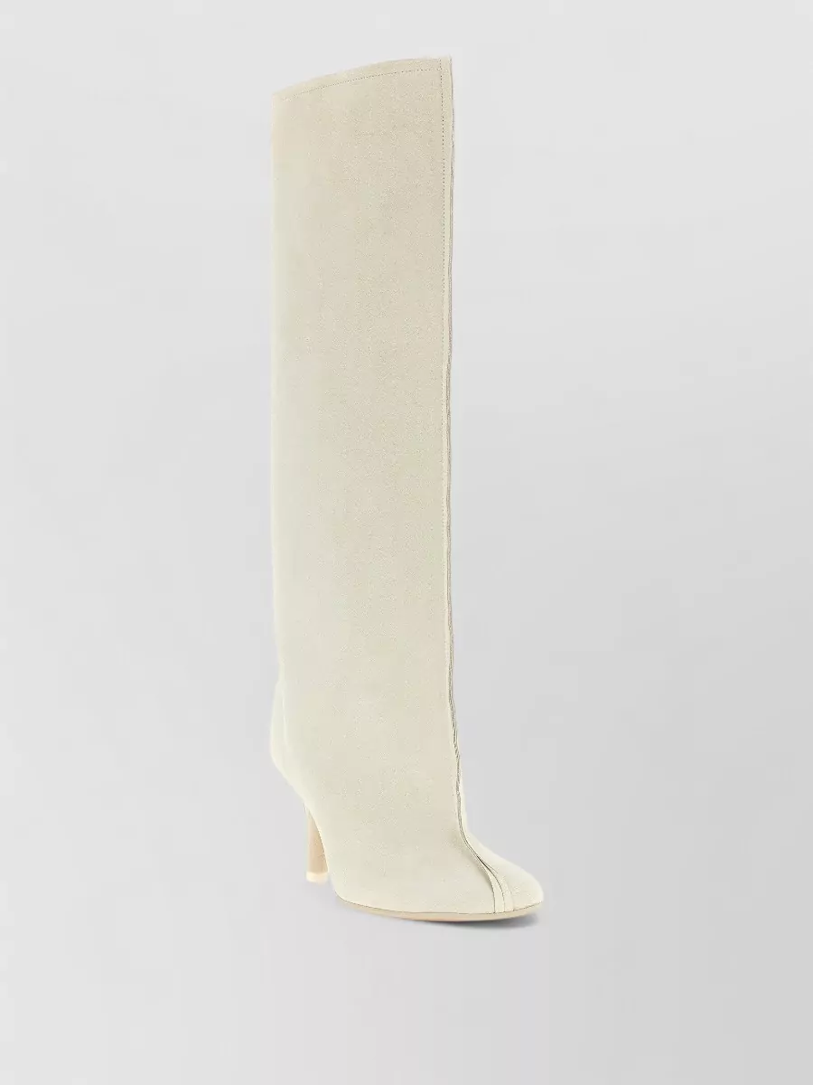 Mm6 Maison Margiela Leather Anatomic Stiletto-Heel Boots