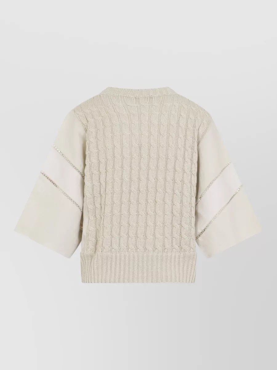 Max Mara Cable-Knit Linen Jumper