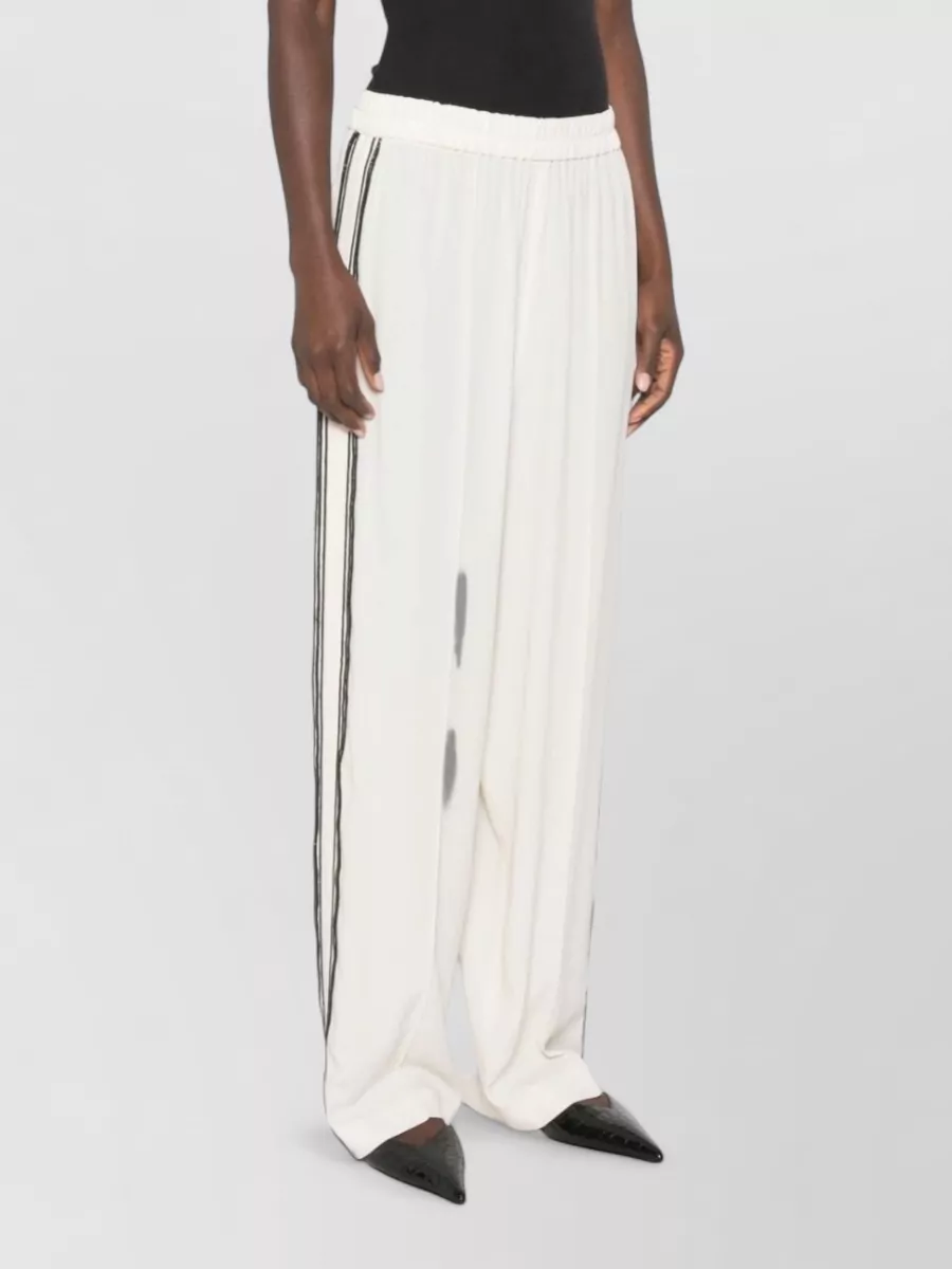 Fabiana Filippi Silk Wide-Leg Trousers