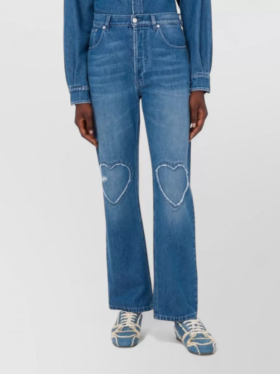Moschino Denim Straight-Leg Trousers