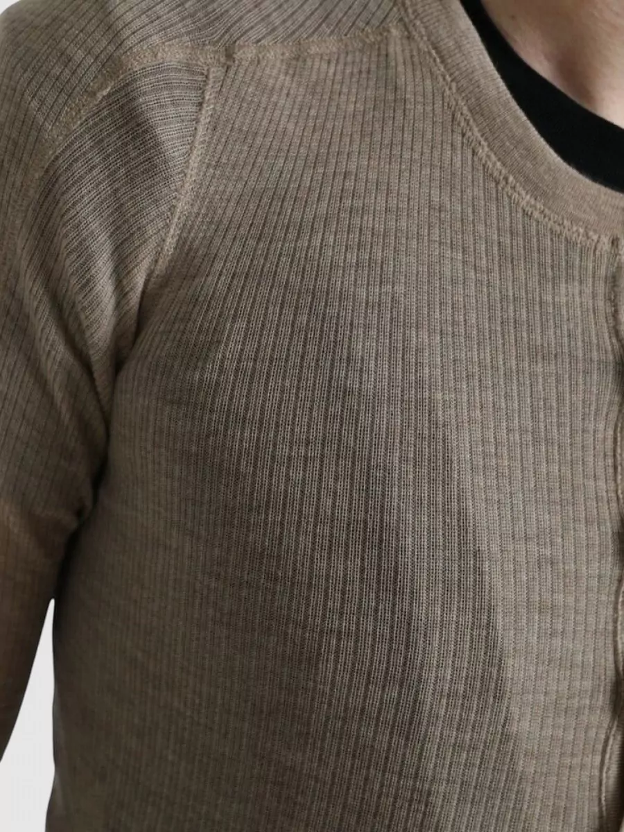 Dolce&Gabbana Cashmere Ribbed Henley Long-Sleeve T-Shirt