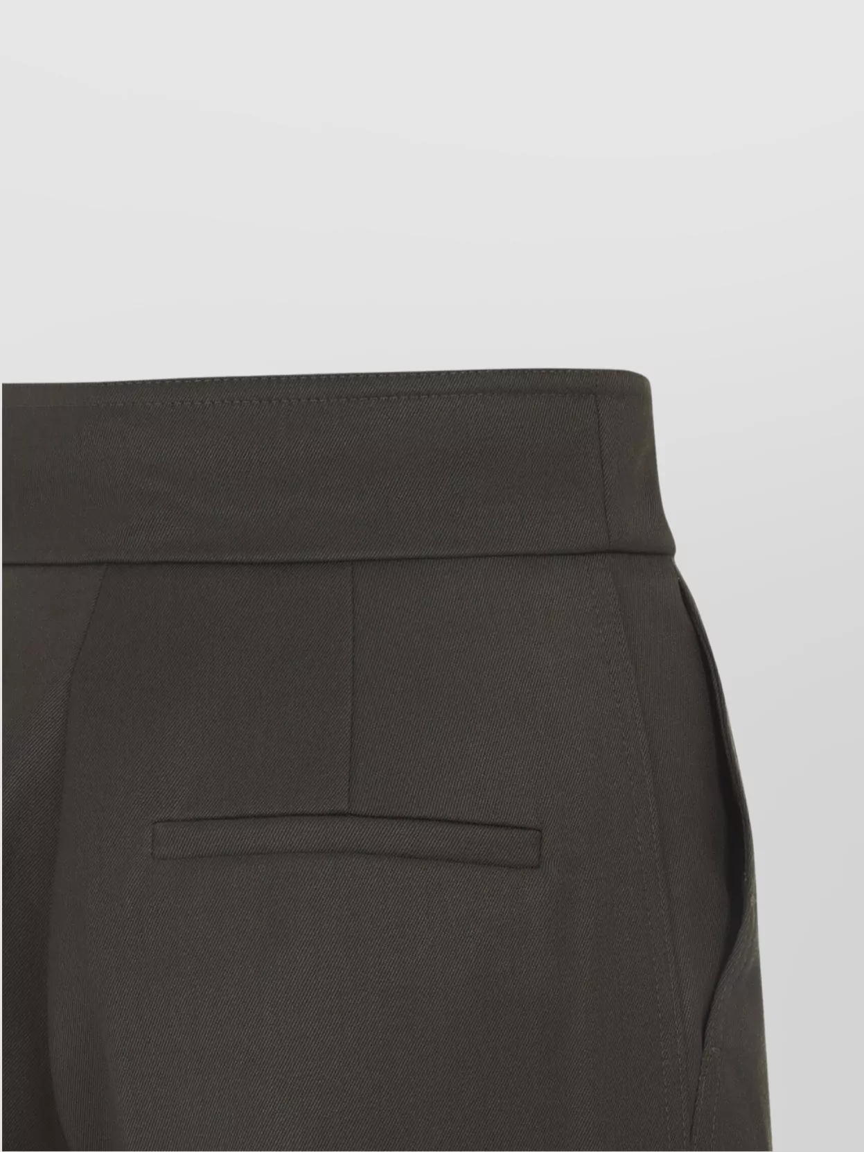 Max Mara Wide Leg Trousers Pleated Front In Brown