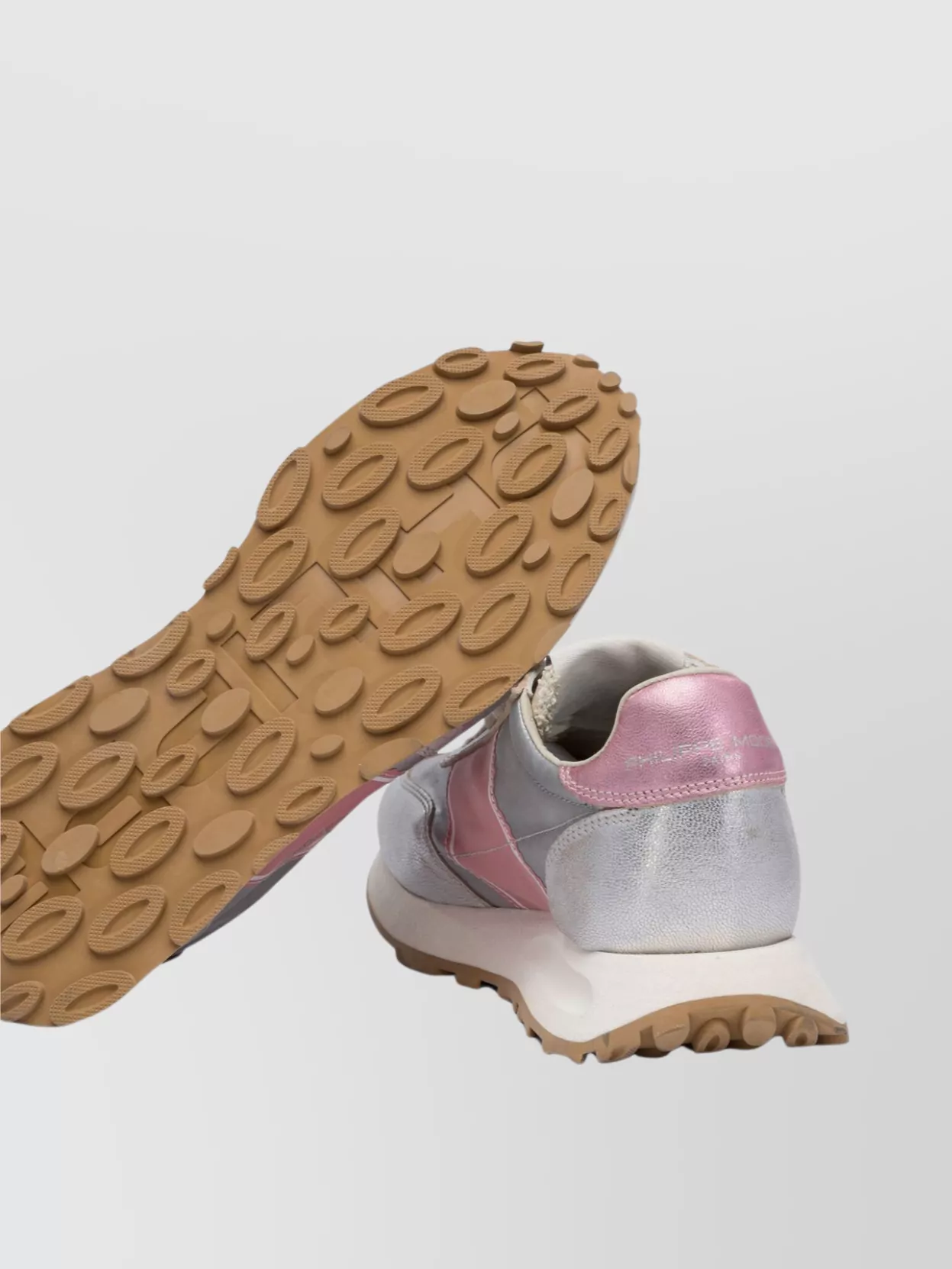 Philippe Model Metallic Rubber Sole Sneakers Slip-On