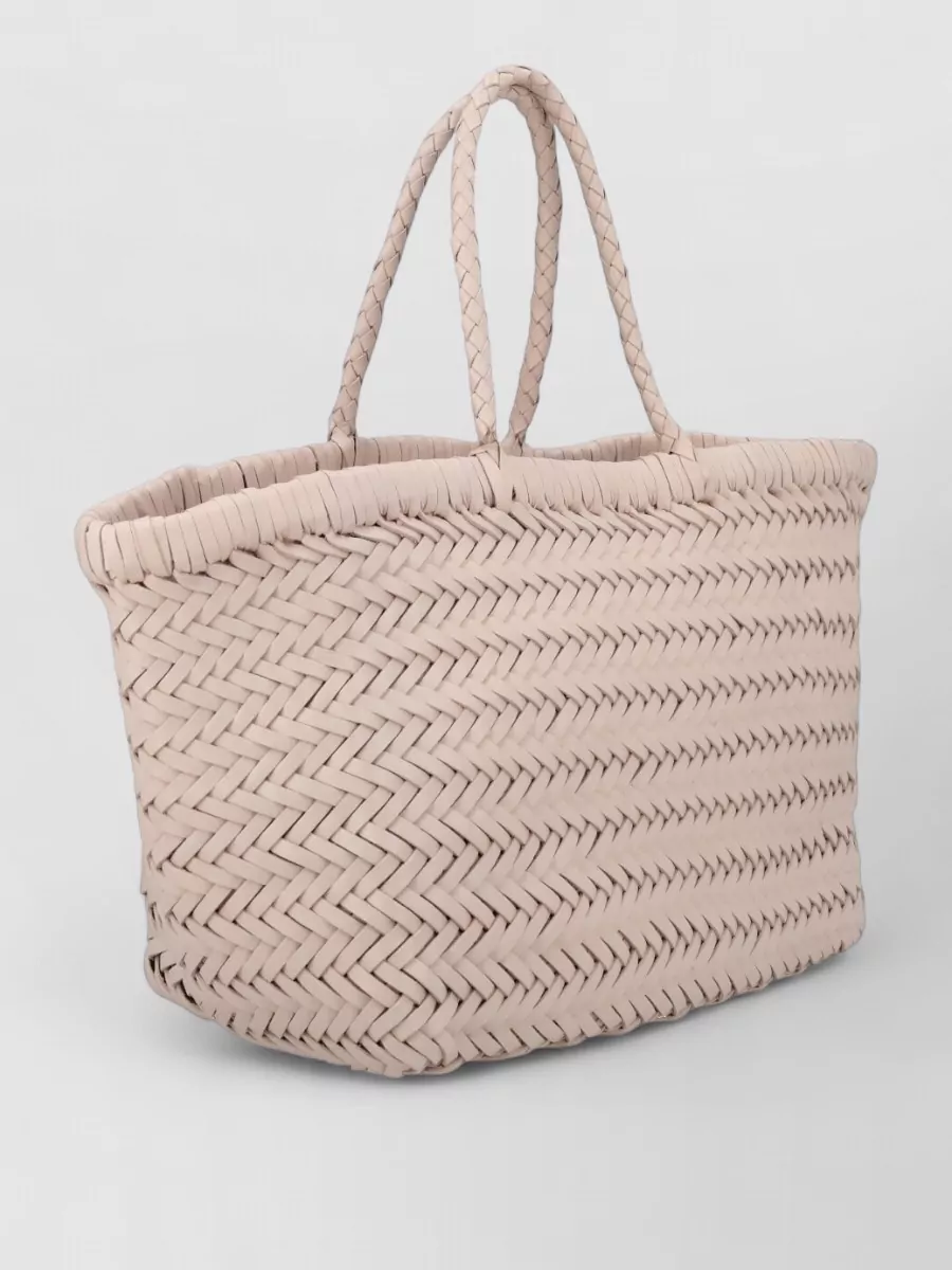 Dragon Diffusion Bamboo Triple Jump Small Leather Beach Bag