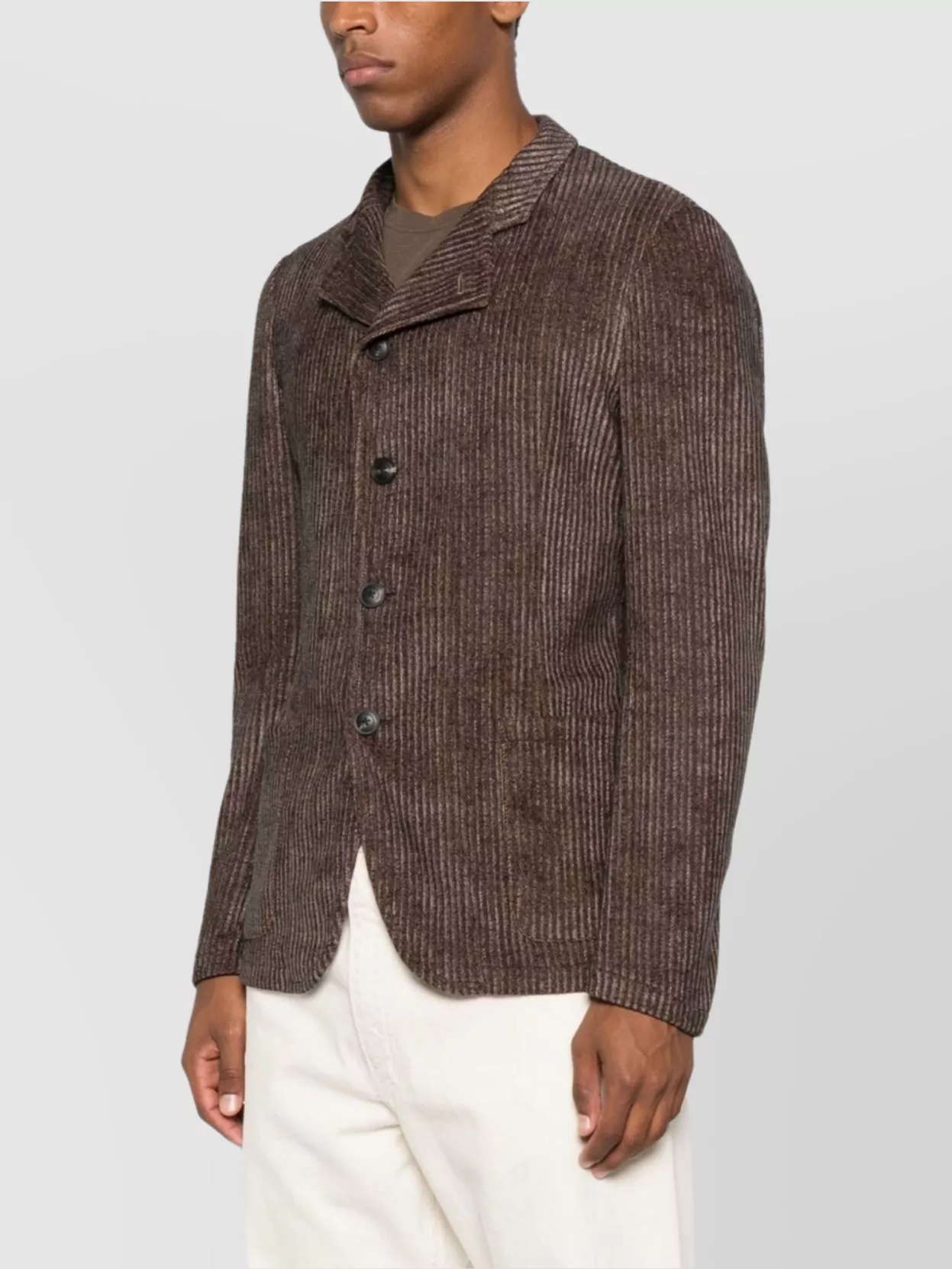 Emporio Armani Single-Breasted Blazer Jacket Textured Finish