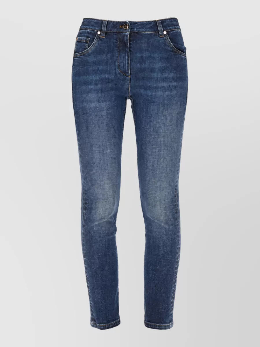 Brunello Cucinelli Slim Denim Pants Casual Style Layering