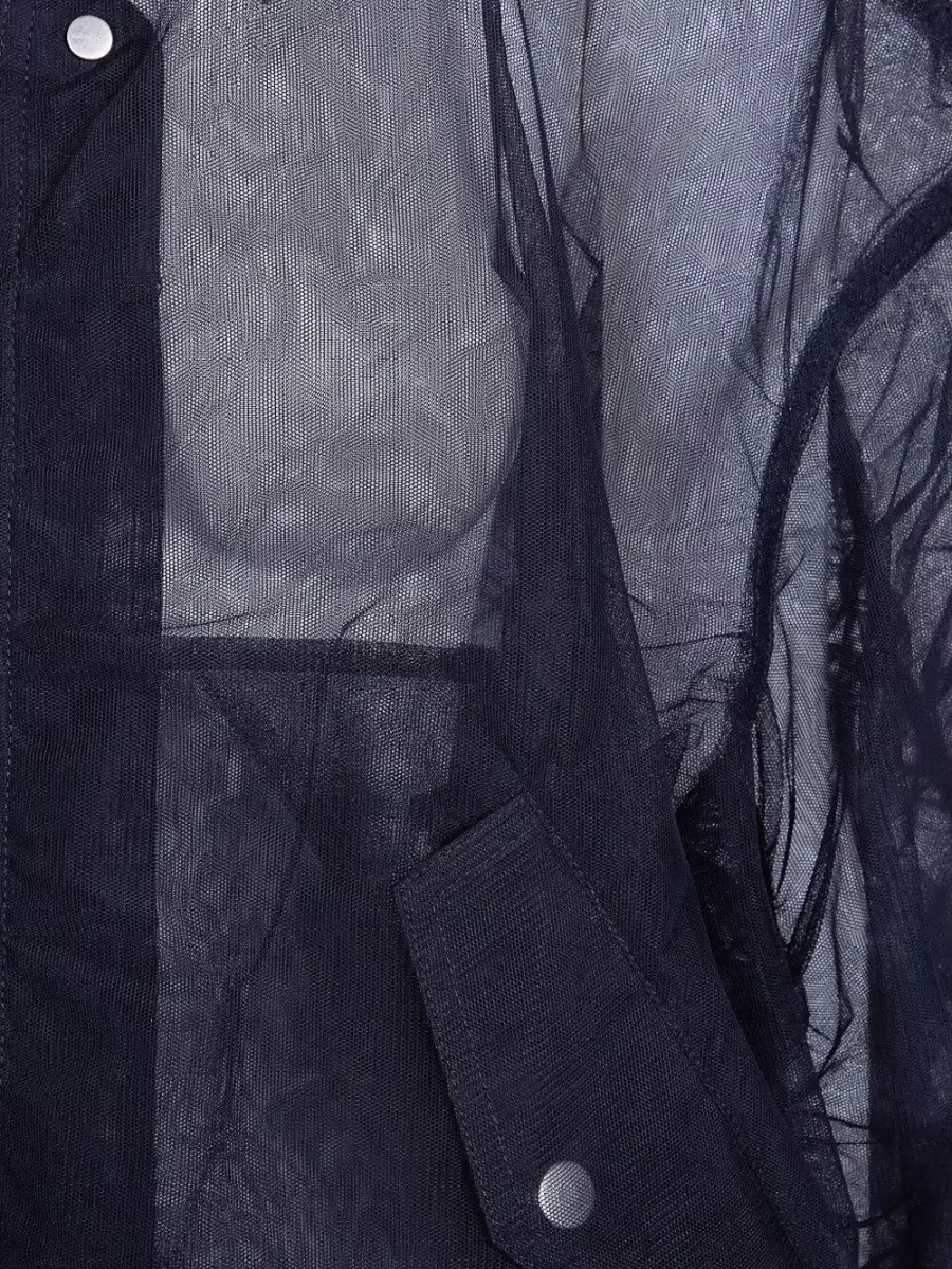Rick Owens Gathered Sleeve Nylon Single Breasted Coat