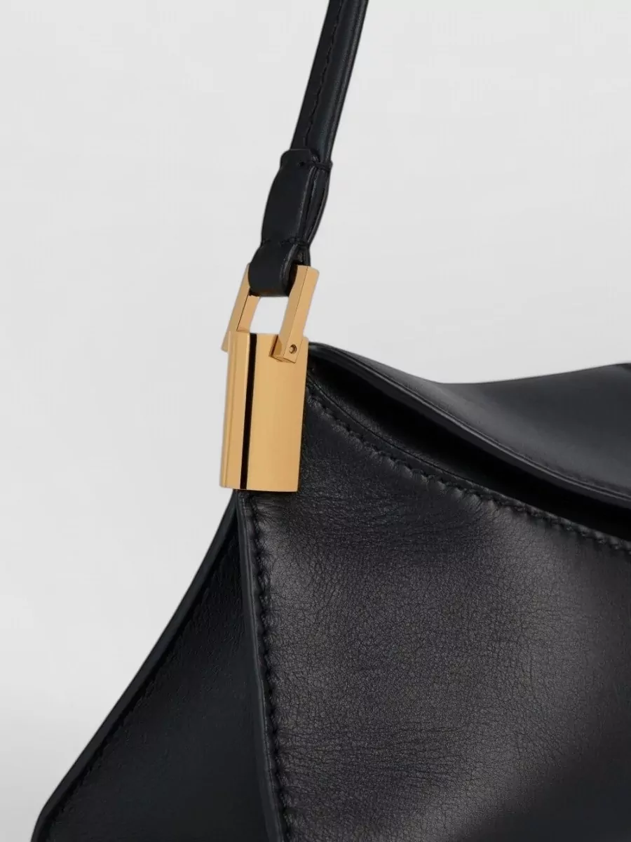Balmain Small Calf Leather Shoulder Bag