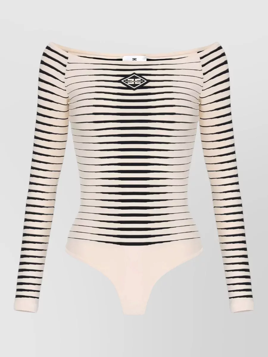 Elisabetta Franchi ribbed knitted bodysuit
