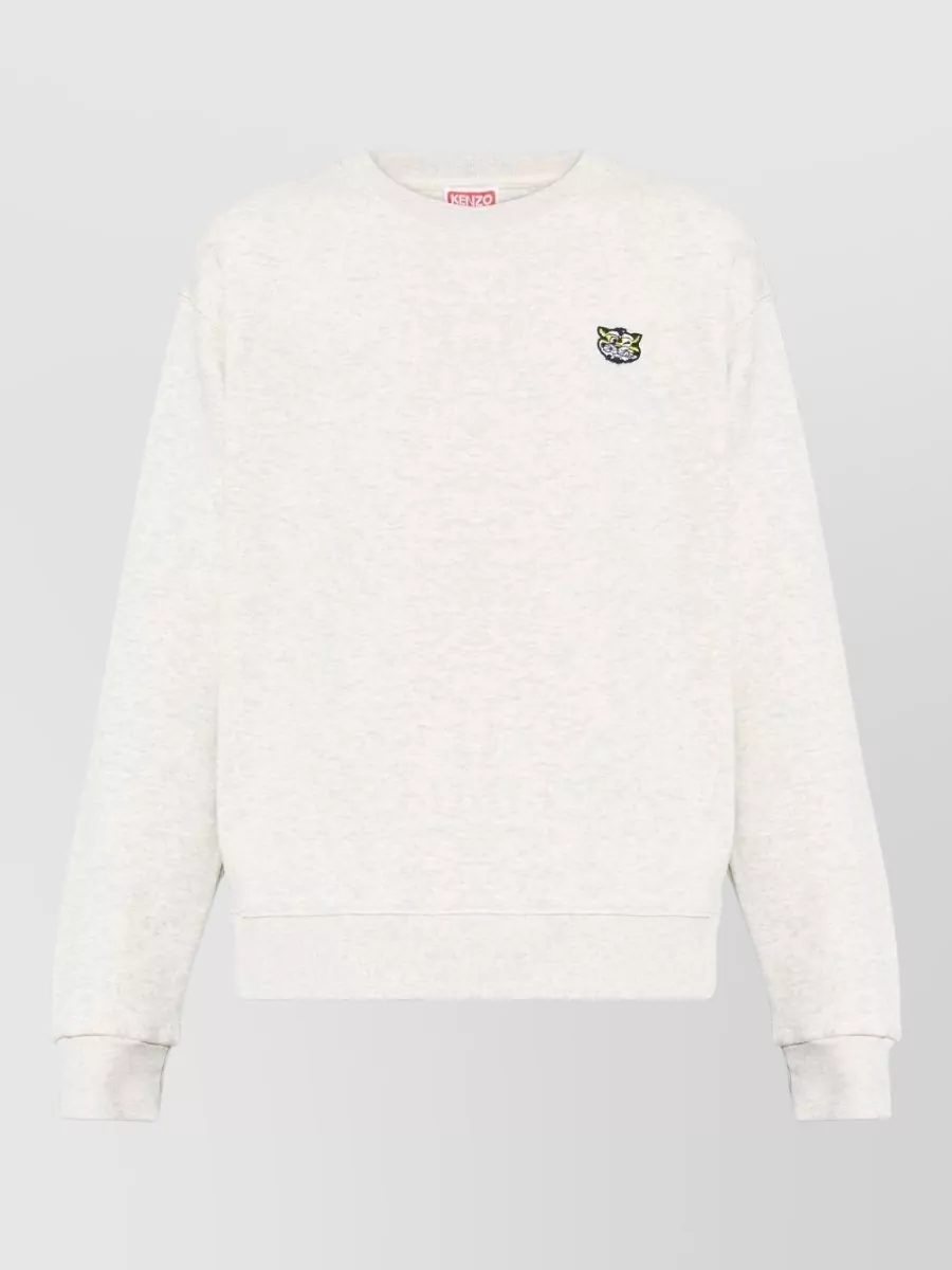 Kenzo Cotton appliqué crewneck sweatshirt