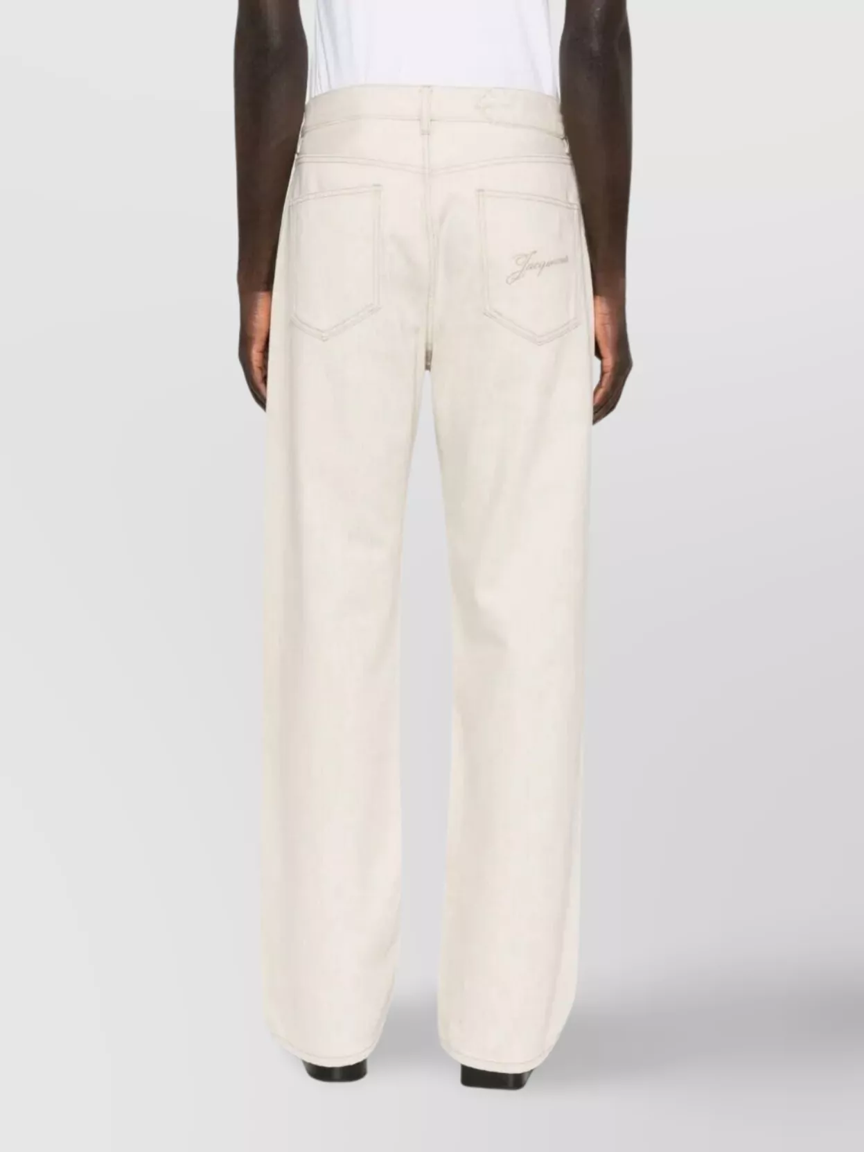 Jacquemus Straight Cut Denim Trousers Pockets