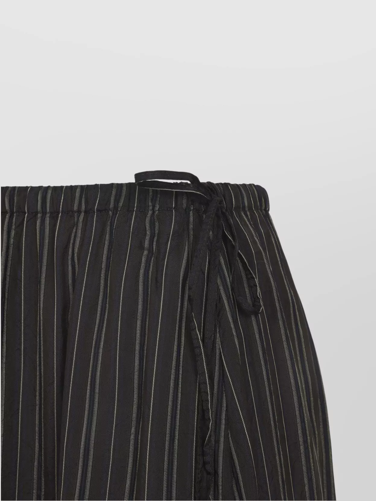 Dries Van Noten Striped Ankle Length Flared Skirt