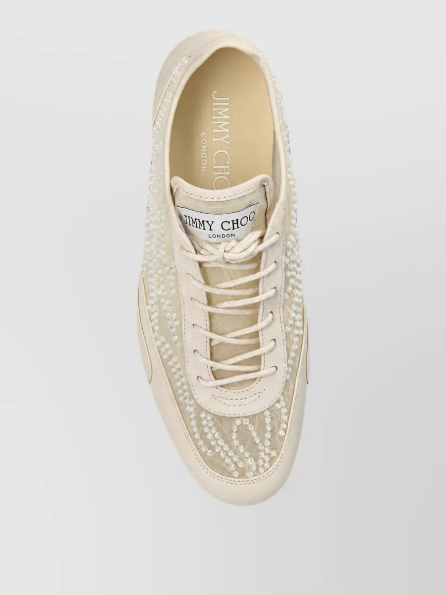 Jimmy Choo Embellished Low-Top Sneakers