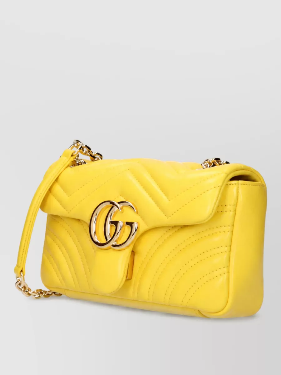 Gucci Marmont Leather Clutch Bag