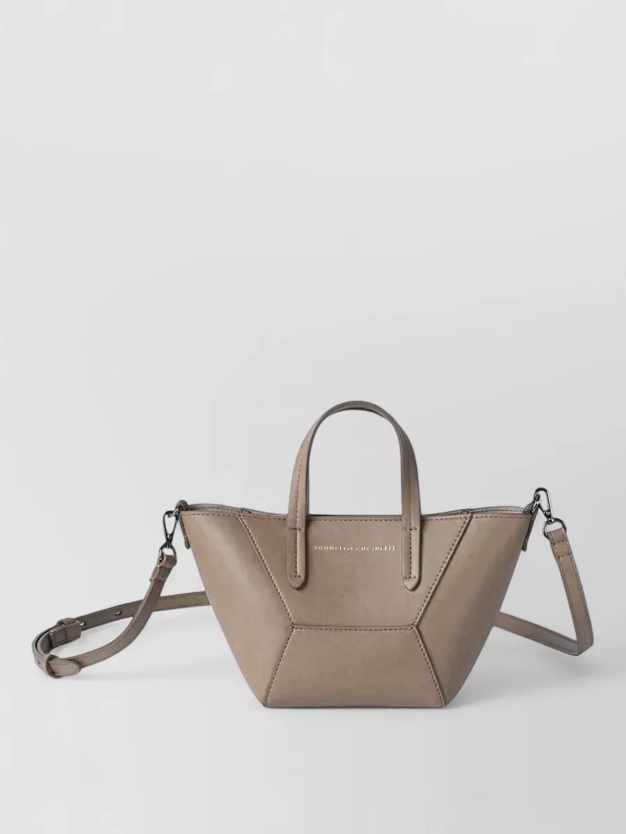 Brunello Cucinelli Monili Mini Leather Shoulder Bag