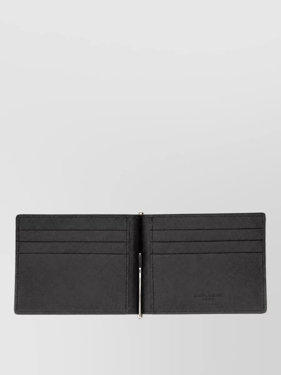 Saint Laurent Money Clip Card Holder Compact Design