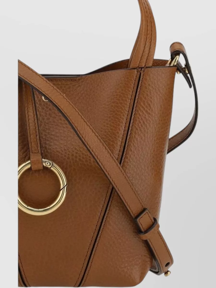 Chloé Chloé Spin Mini Leather Bucket Bag
