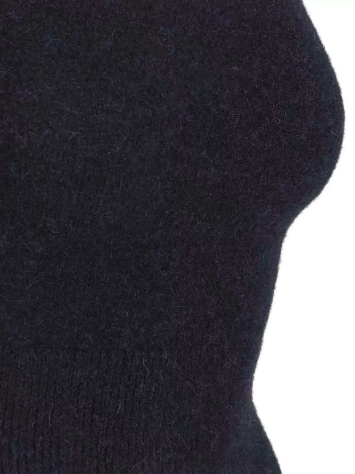Patou High Neck Ribbed Hem Sleeveless Top