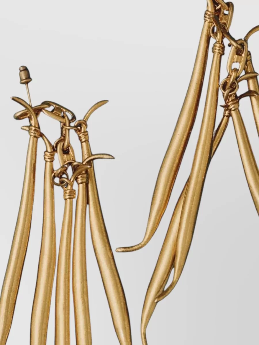 Jacquemus Les Boucles Haricots Sculptural Dangling Earrings