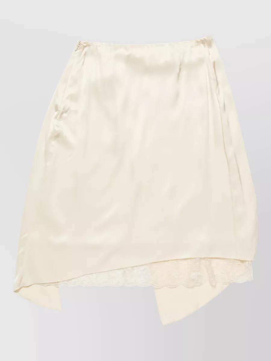 Acne Studios Satin Draped Asymmetric Midi Skirt