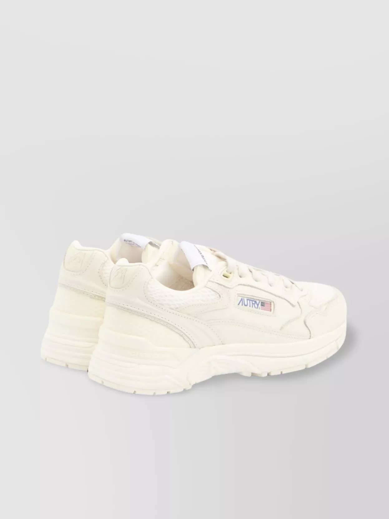 Autry Whisper white mesh sneakers | The Fashion Square