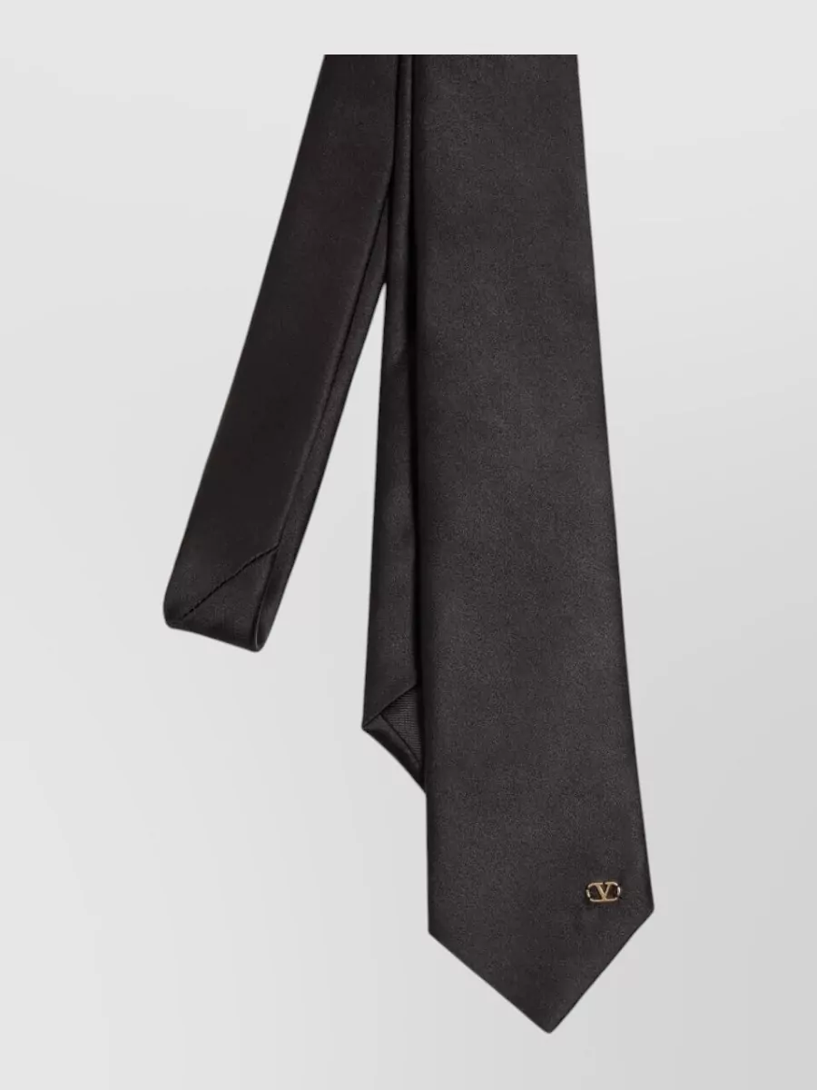 Valentino Garavani Silk Tie Featuring Vlogo Signature