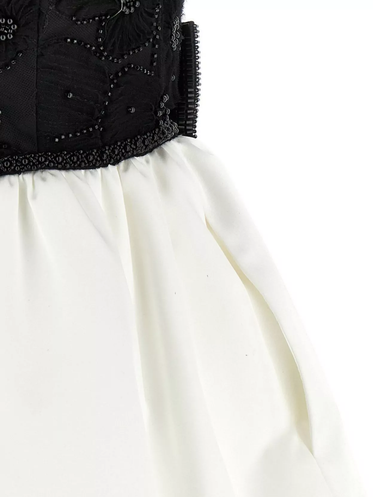 Self-portrait Self Portrait 'black And White Tulle Mini' Dress