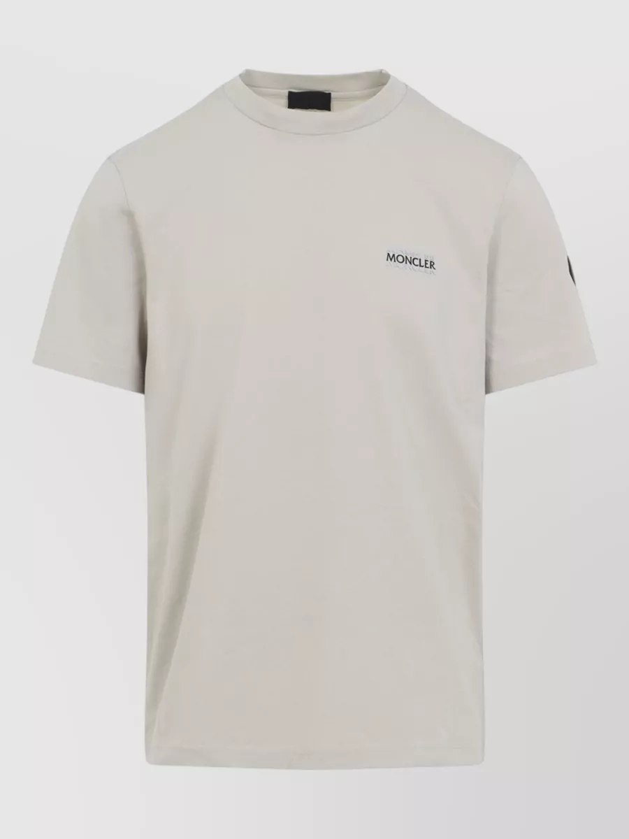 Moncler Short Sleeve Crew Neck Patch T-Shirt
