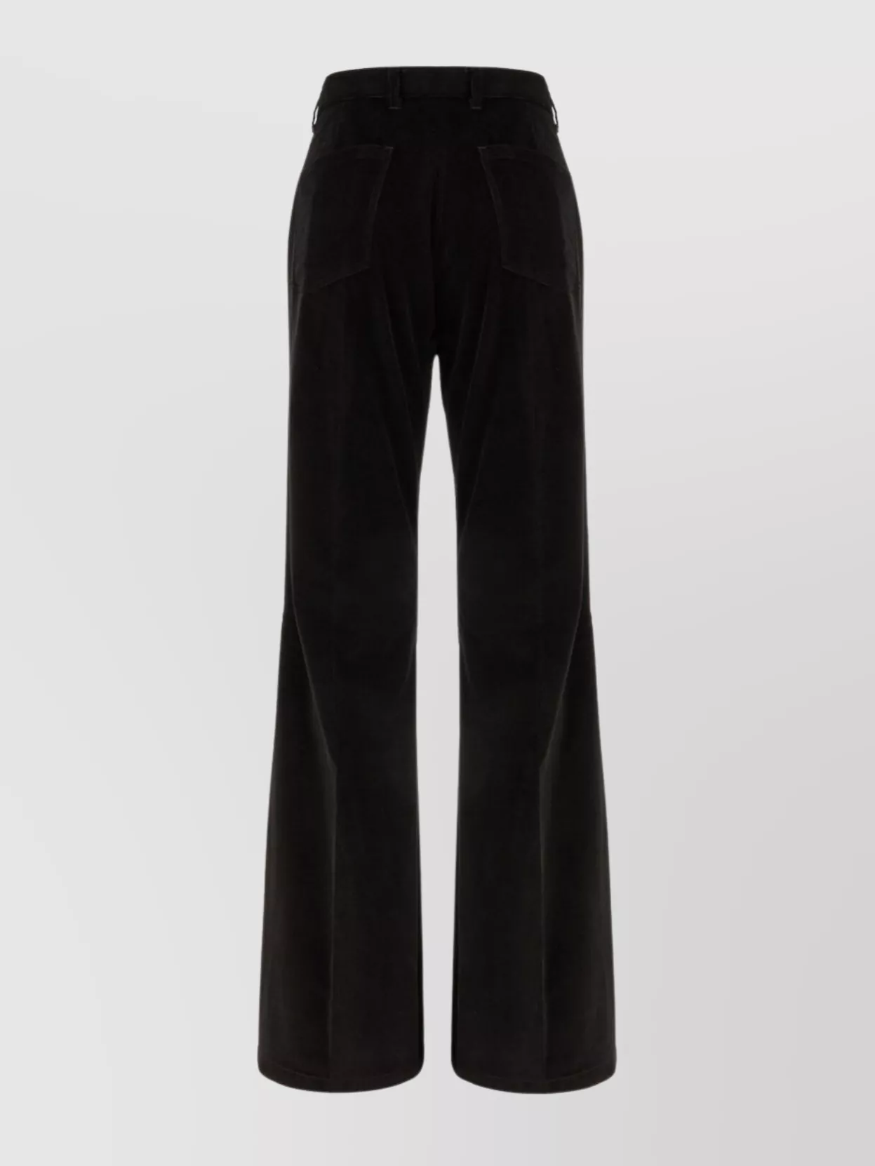 Ferragamo Flared Cotton Trousers Belt Loops